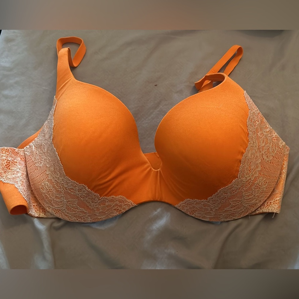 Orange lace Victoria’s Secret bra
